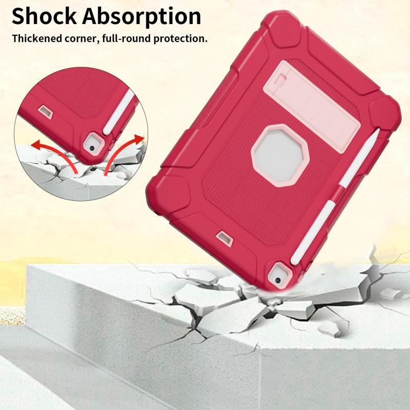 9.7 Inch IPad Case 5 6 Air 2 Pro With 360 Rotating Stand Shockproof Silicone Cover Dual-Tone Design