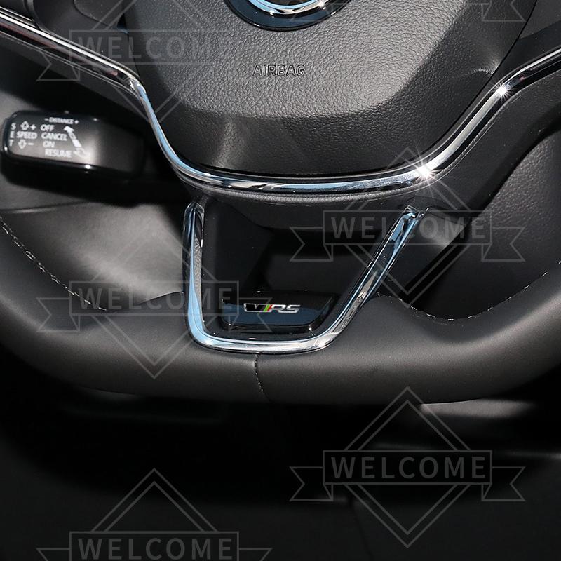 JBIW9 3D Car Stickers For Skoda Superb Kodiaq Karoq Yeti Fabia Octavia Emblem Auto Steering Wheel Badge Interior Decal Accessories