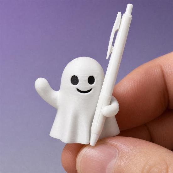 Ghost Pen Holder Halloween Desk Organizer Cute Ghost Spooky