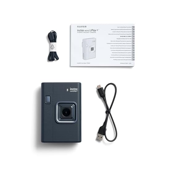 FUJIFILM instax mini LiPlay PLUS Instant Camera/Smartphone Printer INS LIPLAY PLUS BLUE VN