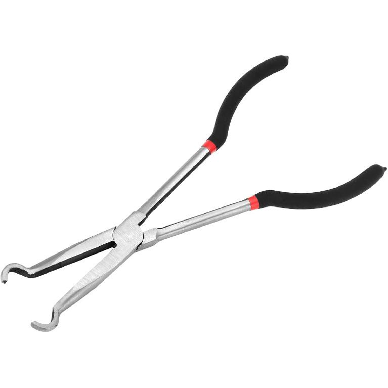 QWORK Car Spark Plug Wire Removal Pliers Tool, Sleeve Type Spark Plug Puller + Round Spark Plug Pliers, QS30577