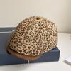 Flat Leopard Newsboy Cap Vintage Painter Cap Trend Leopard Print Beret  Streetwear