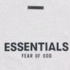 Fear of God Essentials Флисовый пуловер с круглым вырезом SS21 с принтом логотипа, унисекс, светло-серо-овсяный, FOG-SS21-594