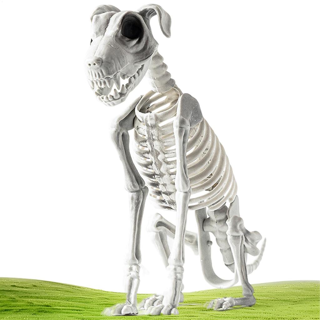 Halloween Dog Skeleton Decoration Spooky Skeleton Animal Puppy Bones Skeleton Decoration for Halloween Indoor Outdoor