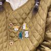 2.5CM Clothes Jewelry Bag Pin Hat Emblem Corsage Pet Dog Brooch Metal Alloy Animal Brooch