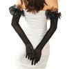 Wedding Dress Women Long Mittens Elastic Bridal Mesh Gloves Solid Lace Sleeves Gloves  Outdoor