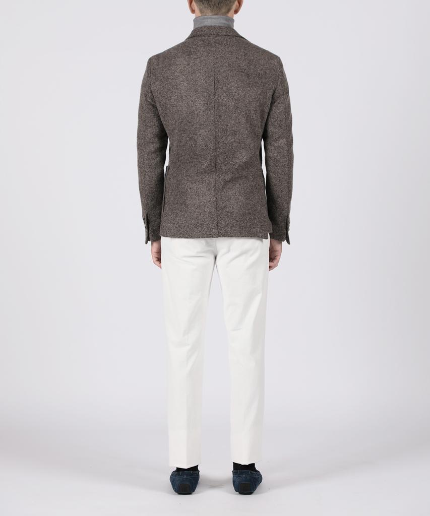 Panicale Brown Boucle Wool Blend Jacket