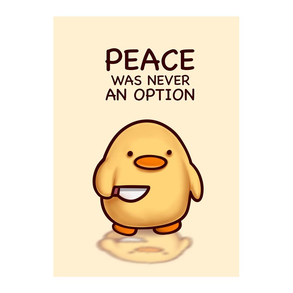 Не утка со мной мир утка гусь креативный модный постер настенные художественные фотографии современный холст с принтом забавные животные фреска гостиная украшение дома