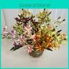 Dendrobium Elegant Artificial Orchid Stem With Foliage For Decoration Tabletop
