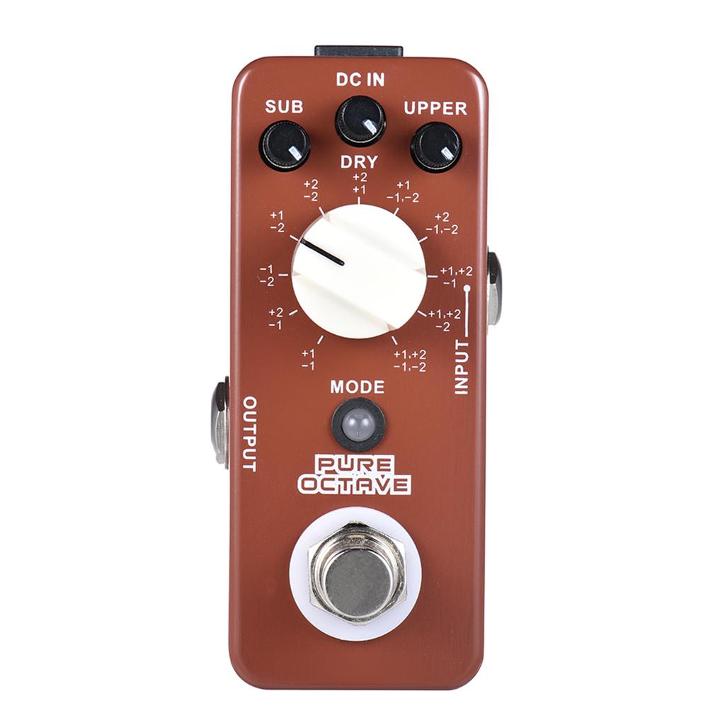 MOOER PURE OCTAVE Mini Octave Педаль эффектов для гитары, 11 октавных режимов, True Bypass, цельнометаллический корпус