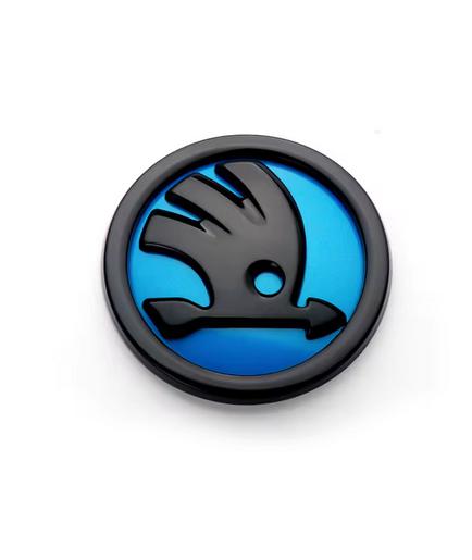 8/9/10cm Emblem Car Front Hood Badge Rear Trunk Sticker for Skoda Octavia Rapid Fabia S Logo A7 Superb KAMIQ Accessories