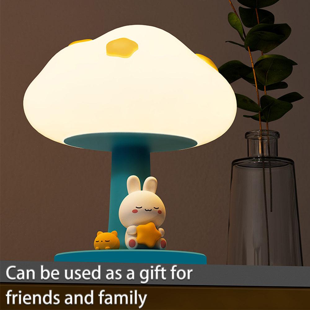 1 шт. светодиодный ночник в виде облака, перезаряжаемый через USB, силиконовый ночник, декоративный, милый, ночник для сна