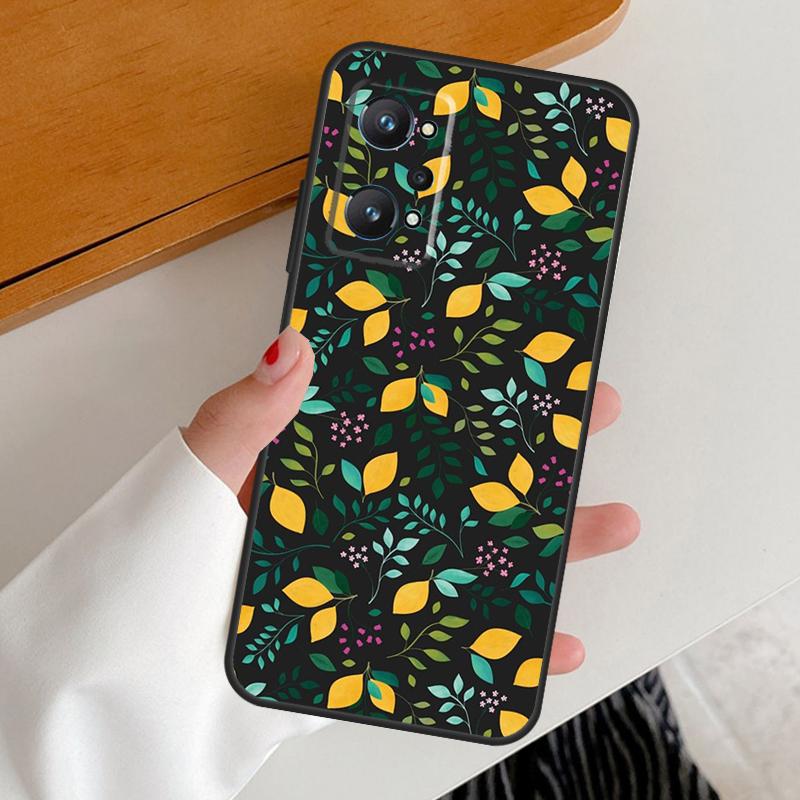 Летний Фрукт Лимон Для Realme GT7 GT6 15 Pro 10 11 12 13 14 Pro Plus C65 C63 C61 C55 C51 C53 C35 C75 C67 Чехол