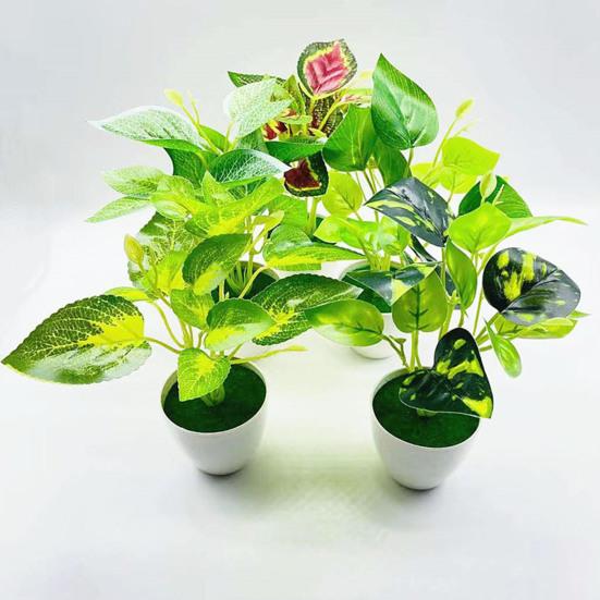 Современные искусственные листья, реалистичный пластик, вечный