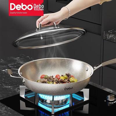 Титановый вок Debo Deluola 30 см