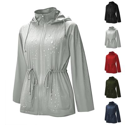 Женская уличная водонепроницаемая куртка с капюшоном для альпинизма