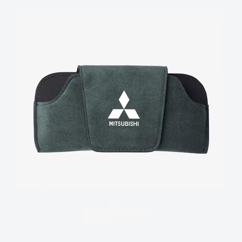 pdsh9 Car Sun Visor Glasses Box Anti-scratch Protection Box for Mitsubishi Pajero Colt I200 Space Delica Triton Ralliart Ex Mirage