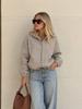 Women's Plaid Hooded Zip Jacket Casual Lightweight Flannel Shacket for Spring Fall