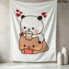 Bubu Dudu Wall Tapestry Aesthetic Wall Hanging Printed Fabric Blanket Decorative Tapestries For Bedroom Living Room Home Decor