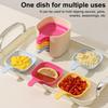 6Pcs Sauce Dish with Storage Rack Seasoning Dishes Dipping Bowls Small Food Storage Container for Candy Dessert Appetizer Nuts