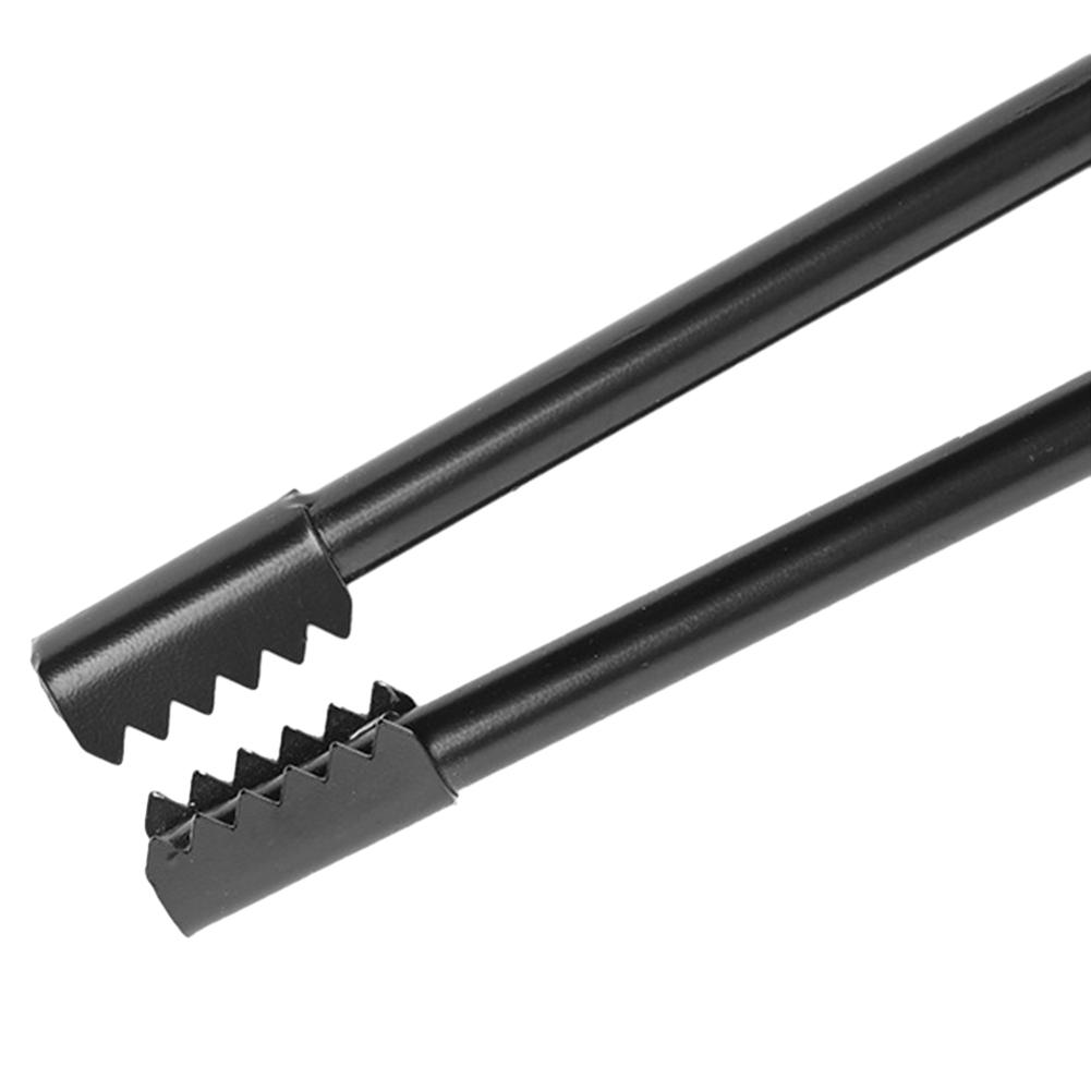 Барбекю Угольные щипцы Щипцы для углей с кожаным чехлом Углеродистая сталь Щипцы для углей Костер Дрова Щипцы Инструмент для барбекю для кемпинга на открытом воздухе