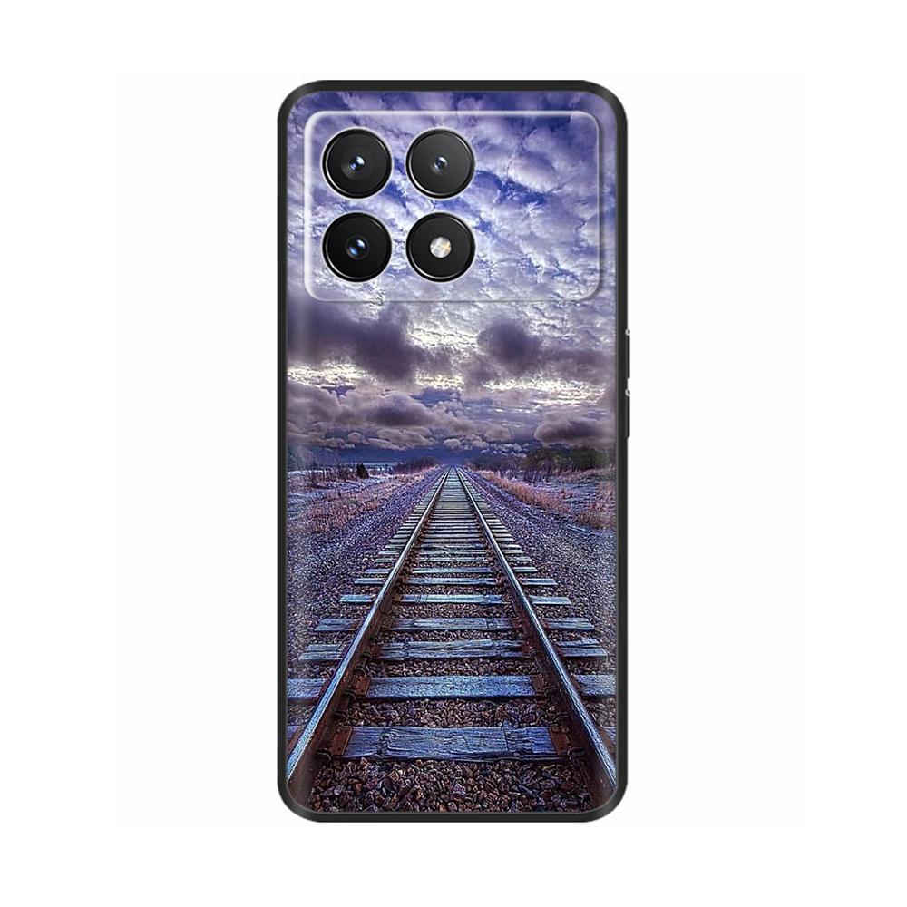 Для Xiaomi Poco F6 Pro Чехол Крышка Для Xiaomi Poco F6 Pro 5G Чехол для телефона Крутой Милый Мягкий Гладкий Жидкий Силикон Fundas Ракушки