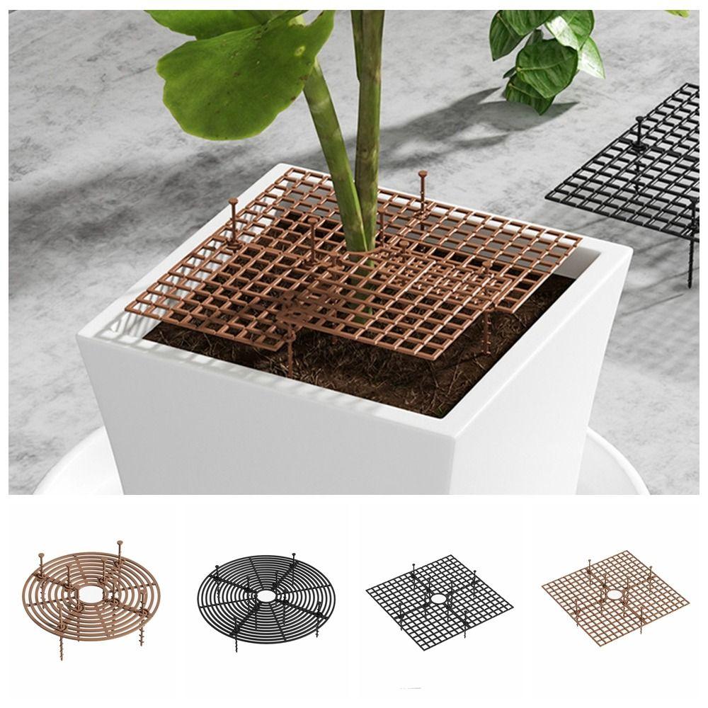 Round/Square Flower Pot Cover Cuttable Plant Protection Mesh Plant Pot Guards Dog and Cat Proof