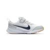 Nike Спортивные повседневные кроссовки на липучках с кожаными вставками, низкие, серый/черный, для детей 3-7 лет, CN9393-100