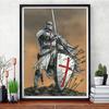 1 кусок 11,8x15,7 дюймов 5D DIY Алмазная картина, Крестоносец Тамплиер Рыцарь, Набор для вышивания, Вся вода Алмазная картина, Подарок для украшения дома ручной работы