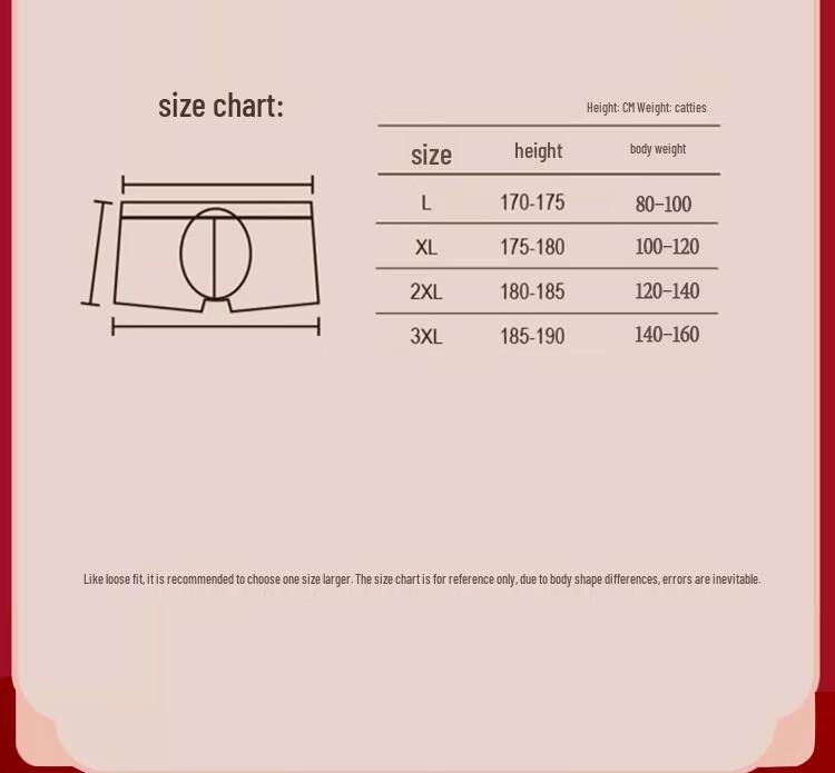 Мужские праздничные красные хлопковые трусы-боксеры