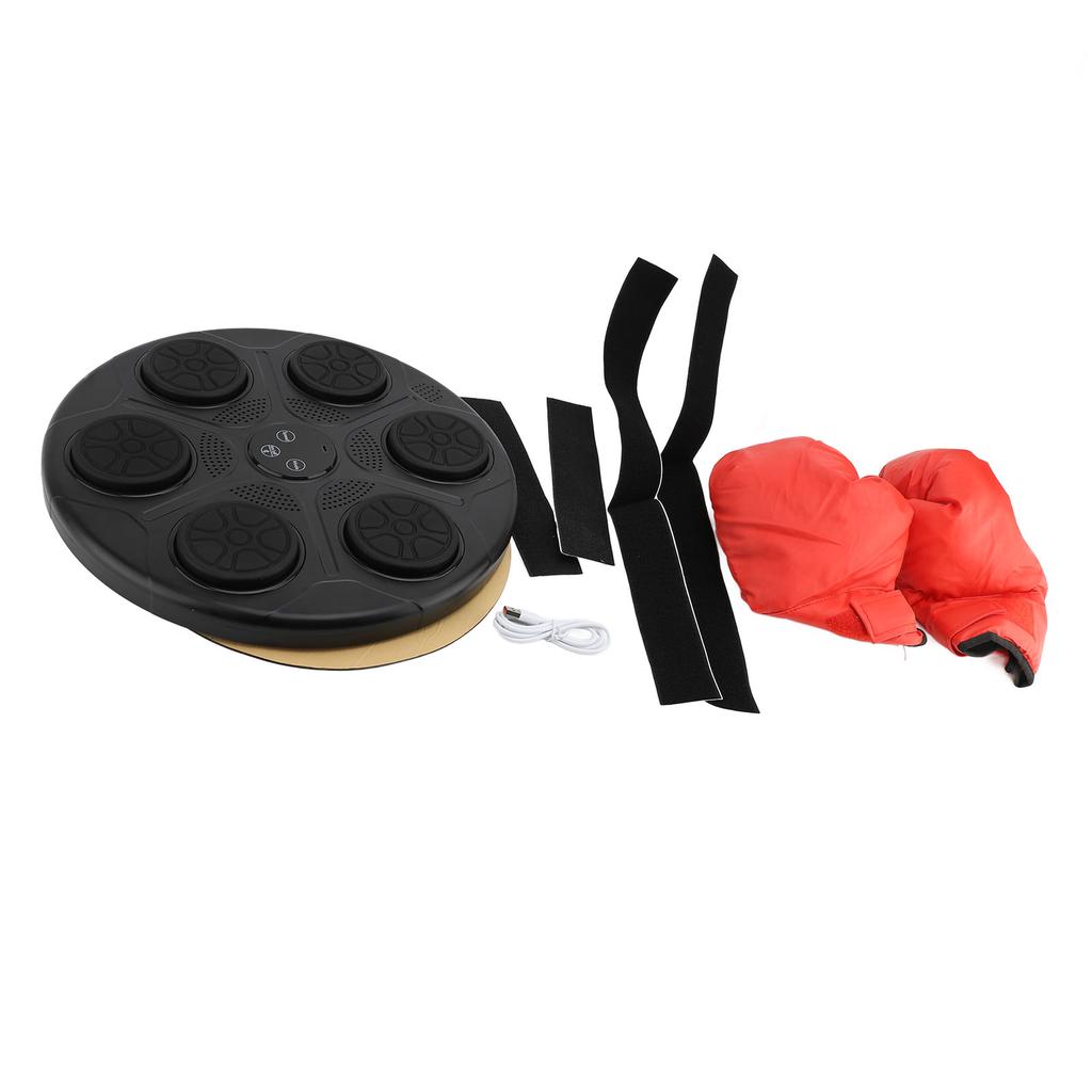 Музыкальная боксерская машина, тихая, 9 режимов, BT RGB подсветка, регулируемая скорость счета, боксерская настенная мишень для