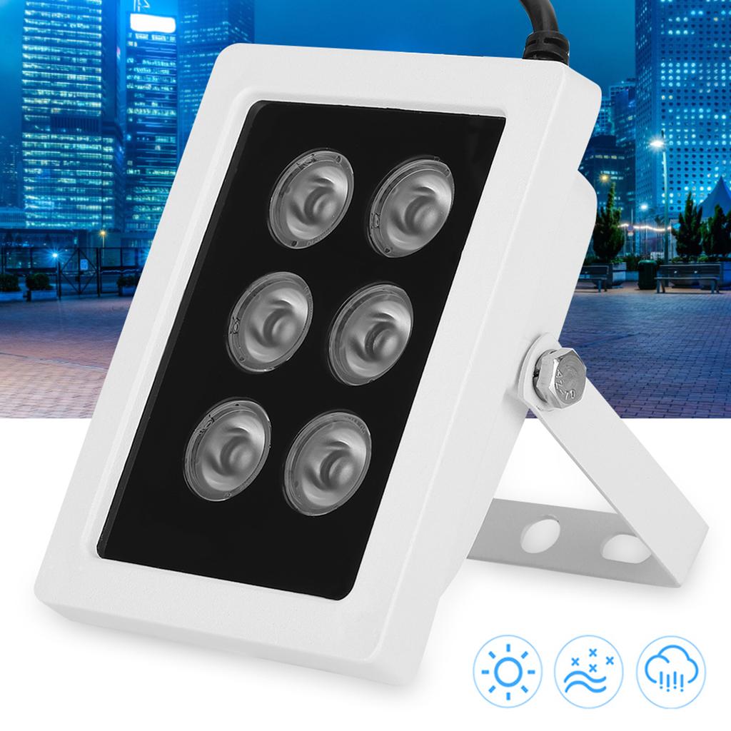 DC12V 6W Infrared Fill Light 6 Lamps IR Illuminators IP66 Waterproof for Security Surveillance