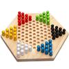 Wood Chinese Checkers Jumping Chess Board Game Children Kids Developmental Toy