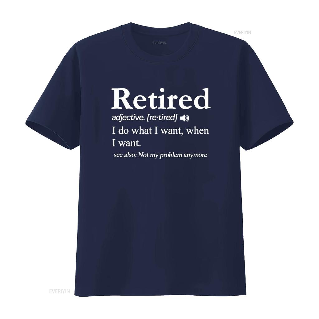 Retired Definition T Shirt Funny Retirement Gag  vintage Washed Casual fashion Top For Everyday Wear streetwear Stylish Unisex