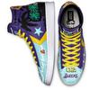 Chinatown Market x Converse Cons Pro Leather Hi 'Куртка Чемпионата Лейкерс' Лейкерс Высокие Кеды для Скейтбординга Унисекс Фиолетовый Желтый