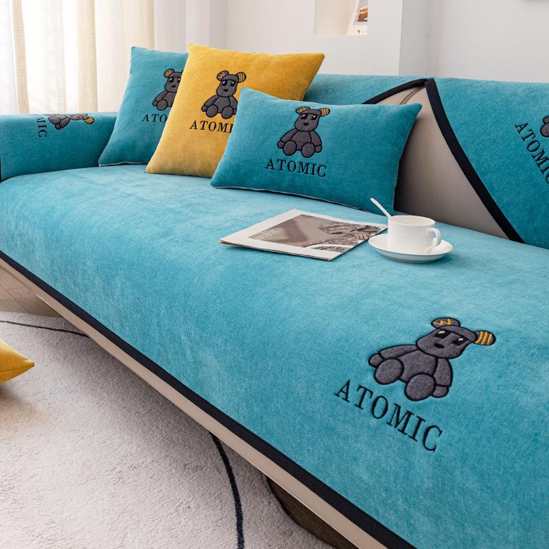 1 шт., противогрязный, нескользящий чехол для дивана, коврик для собаки, подушка, съемный универсальный размер, угловое полотенце для дивана, секционное полотенце для дивана