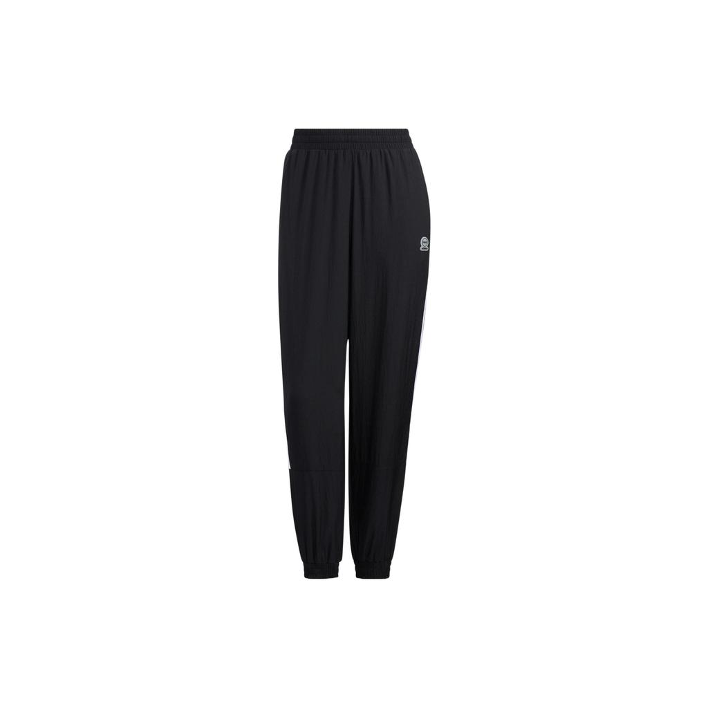 Adidas Neo Logo Tape Cuffed Track Pants Women Bottoms Black HM9561
