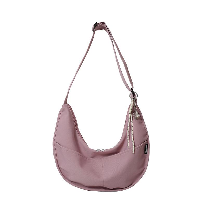 Crossbody bag women's 2025 new large-capacity casual foreign-style dumpling bag women's lightweight shoulder bag class commuter bag