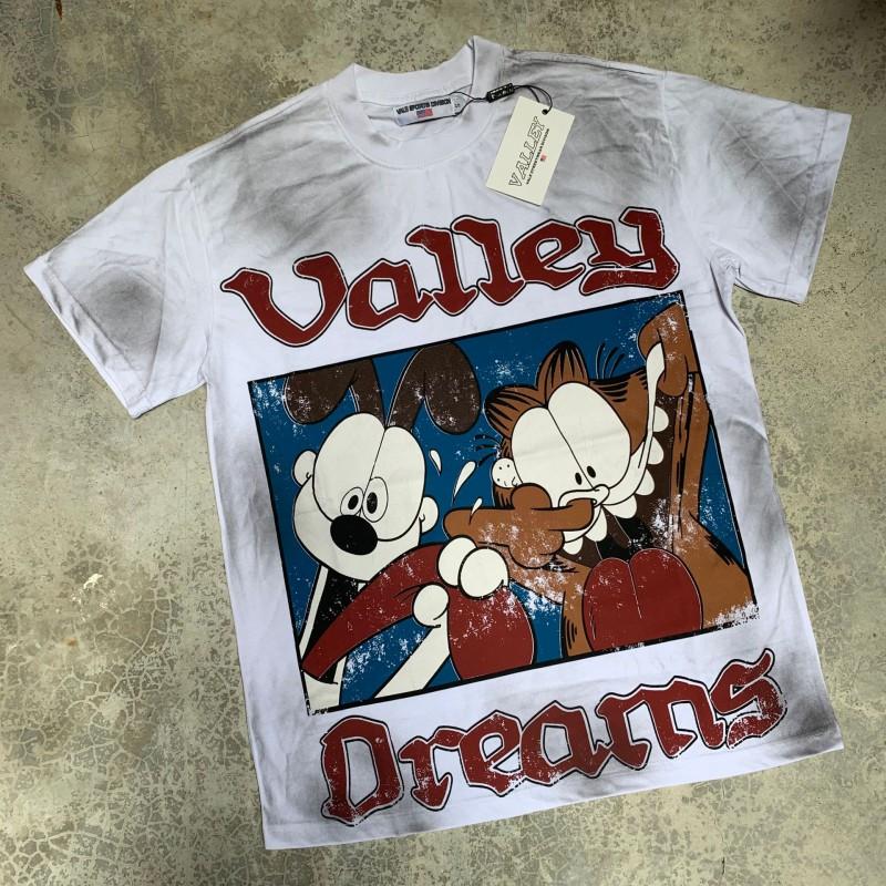 Mens Womens Loose Fit Streetwear Cotton Tee With Creative Graphic Print Casual Short Sleeve T-Shirt
