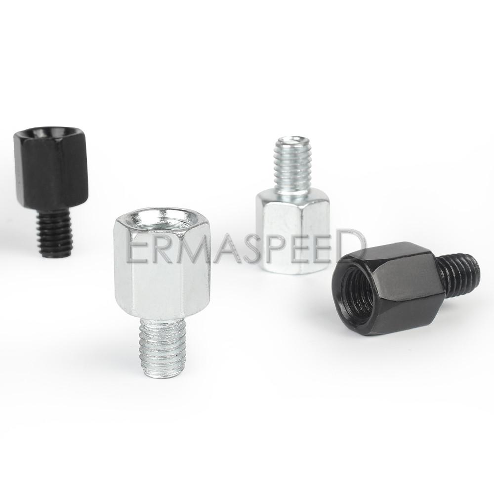 Универсальный адаптер двигателя Pasangan Cermin 10 мм 8 мм Laki-laki Perempuan Searah Jarum Jam Benang Spion Cermin Konversi