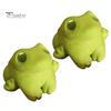 Подсвечник в виде лягушки, статуэтка лягушки из смолы с большими глазами, настольный подсвечник в виде чайной свечи, украшение для вечеринки, стола, прикроватной тумбочки