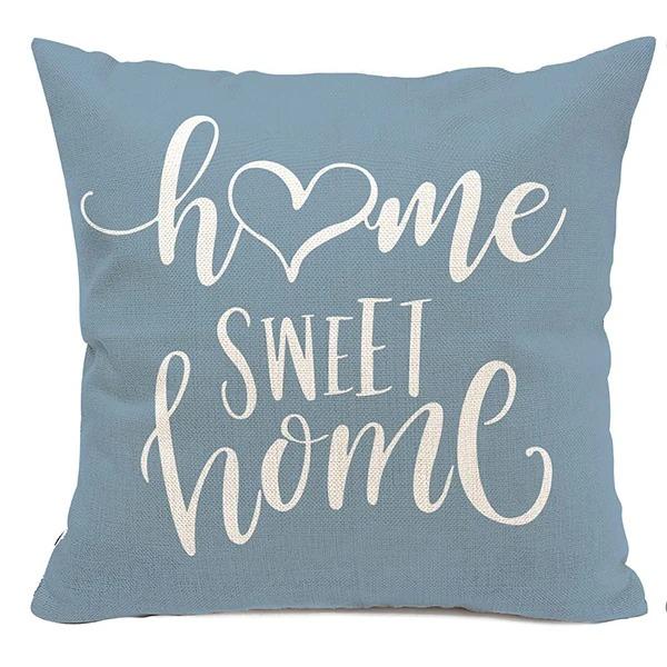 Blue and White Geometric Decorative Pillowcase Living Room Office Home Pillowcase Car Ornaments