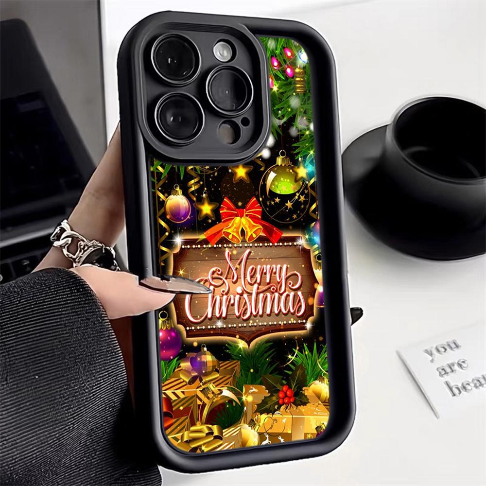 Ae113 Merry Christmas art Santa design art Чехлы для телефонов Samsung A54 A05s A55 A53 A15 S23 S24 Ultra S25 Plus A35 Angel Eye Ladder Защитный чехол