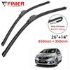 2 шт. щетки стеклоочистителя для Honda Fit Jazz MK2 MK3 2008-2021 26 "14" подходят для переднего лобового стекла, щетки для окон, резак, аксессуары 2018 2019 2020 2021