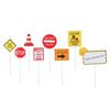 For Kids Boys Birthday Cupcake Topper Construction Road Sign Cake Topper Crane