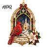 Acrylic Holiday Ornaments Red Bird Christmas Ornament Memorial Tree Hanging Winter Seasonal Party Supplies Decoration Remembrance Keepsake Pendant