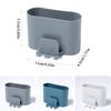 Toothbrush Holder Punch-Free Wall-Mounted Toothbrush Holder Shaver Toothpaste Mouthwash Cup Storage Rack Bathroom Accessories