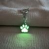 Animal Footprints Cat Paw Keyring Glow In Dark Luminous Paw Keychain Friends Children   Bag Pendant