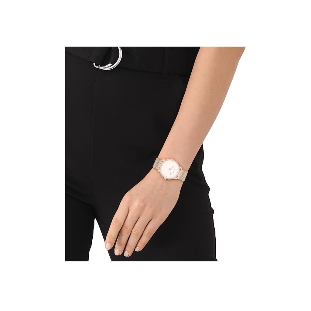 Calvin Klein Eternity Series Watch Quartz Movement Stainless Steel Bracelet White Dial Women watches Silver 25200157