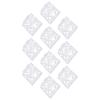 10pcs Stencil Reusable Hollow Glossy PET Template Interesting DIY Card Making Supplies for Craft